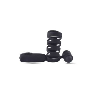 Anello fallico con costrizione a gabbia e stimolatore anale