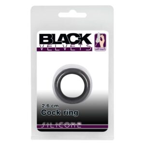 BLACK VELVETS COCK RING 2.6 CM