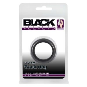 BLACK VELVETS COCK RING 3.2 CM