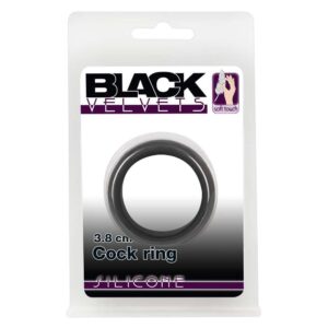 BLACK VELVETS COCK RING 3.8 CM
