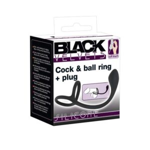Black Velvets Cock   Ball ring