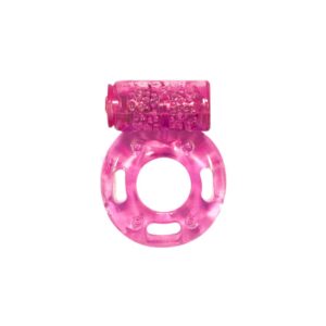 Cockring with vibration Rings Axle pin pink