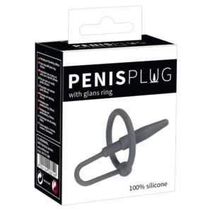 DILATOR PENIS PLUG WITH GLANS RING