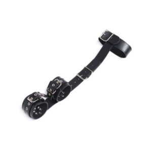 Easy Back Cuffs Collar Restraint  nero