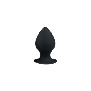 Gładki korek analny z silikonu  średni