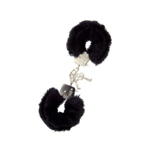 KAJDANKI DREAM TOYS HANDCUFF WITH PLUSH BLACK