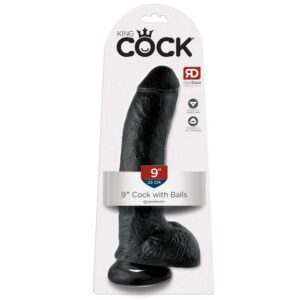 KC 9 Inch Cock with Balls Dark
