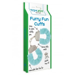 Kajdanki FURRY FUN CUFFS PALE BLUE PLUSH