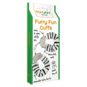 Kajdanki FURRY FUN CUFFS ZEBRA PLUSH
