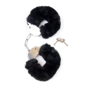 Kajdanki Fetish Boss Series Furry Cuffs Black