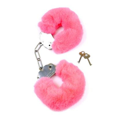 Kajdanki Fetish Boss Series Furry Cuffs Pink 168E640 1