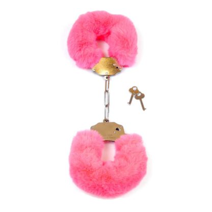 Kajdanki Fetish Boss Series Furry Cuffs Pink 168E640 2