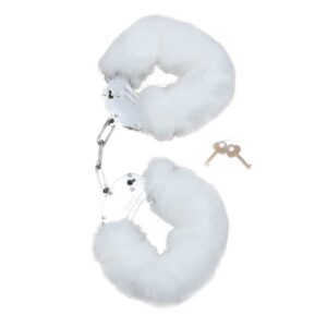 Kajdanki Fetish Boss Series Furry Cuffs White