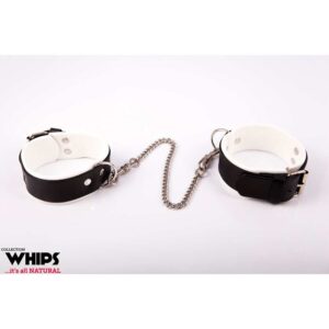 Kajdanki  Kajdanki męskie na nogi  białe