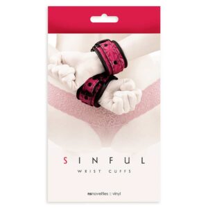 Kajdanki SINFUL WRIST CUFFS PINK