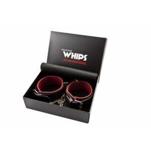 Kajdanki damskie na nogi skórzane Whips