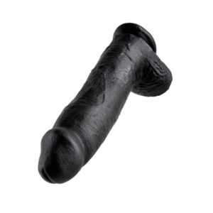 King Cock 12 Inch Cock with Balls Black