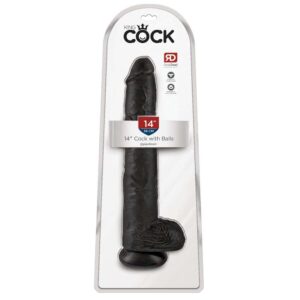 King Cock 14 Inch Cock w Balls Dar