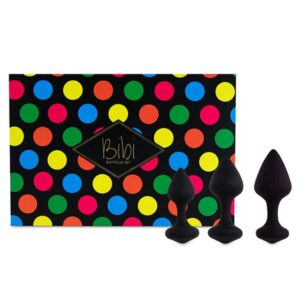 Korki analne  FeelzToys Bibi Butt Plug Set 3 szt Black