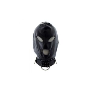 Maska Bondage Hook Mask Collar BLACK