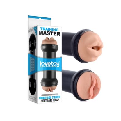 Masturbator LOVETOY Traning Master Double Side Stroker Mouth and Pussy 174E926 1