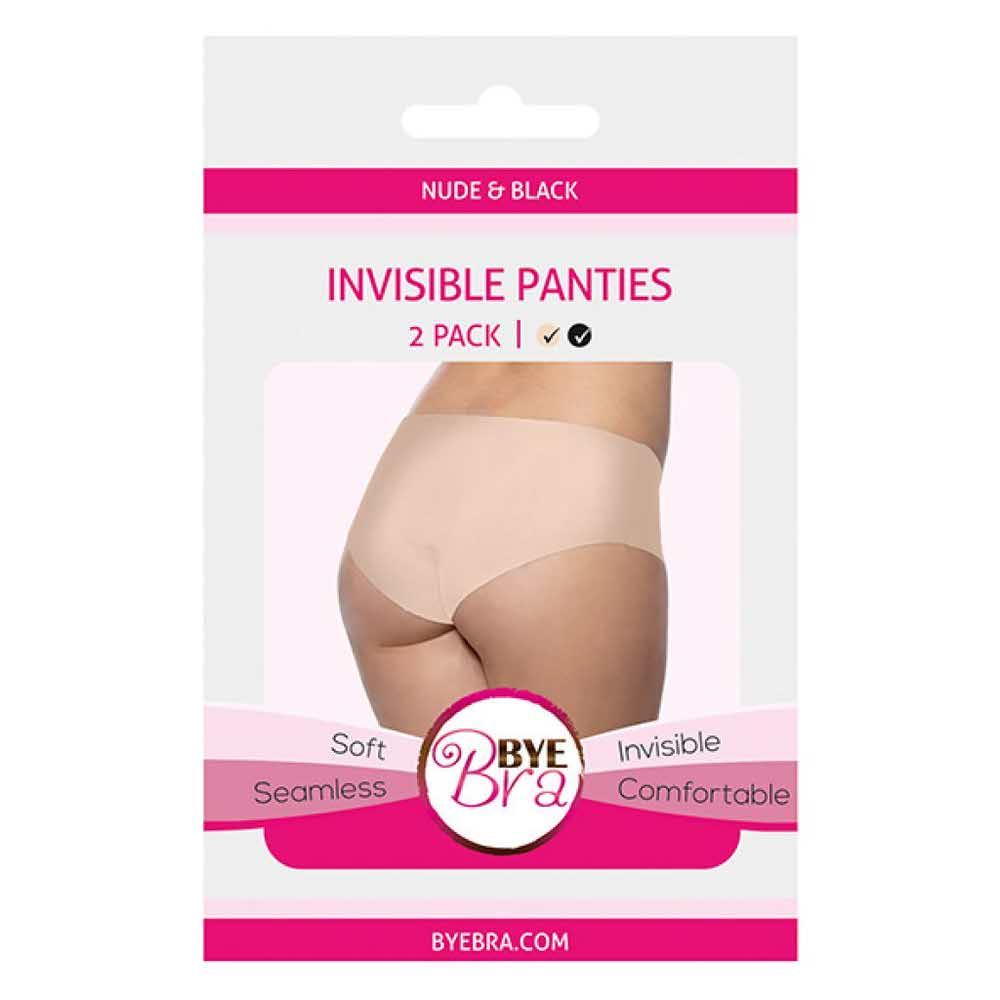 Niewidzialne majtki Bye Bra Invisible Panties Nude Black 2 Pack S 140E213 1