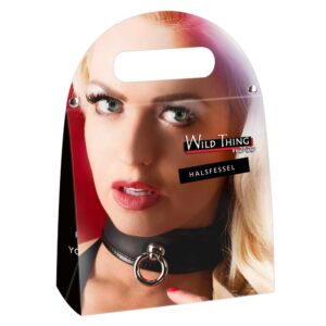 OBROŻA BONDAGE COLLAR BLACK S L