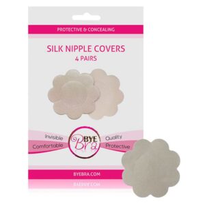 Osłonki materiałowe  Bye Bra Silk Nipple Covers Nude 4 Pairs