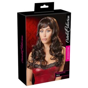 PERUKA LONG DARK BROWN WIG