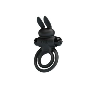 PRETTY LOVE  VIBRANT PENIS RING III Black