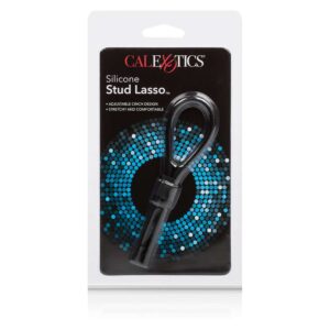 Pierścień SILICONE STUD LASSO BLACK