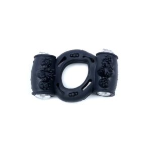 Pierścień Vibrating CockRing Double Black