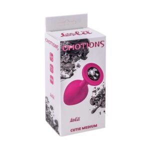 Plug Anal Plug Emotions Cutie Medium Pink dark black crystal