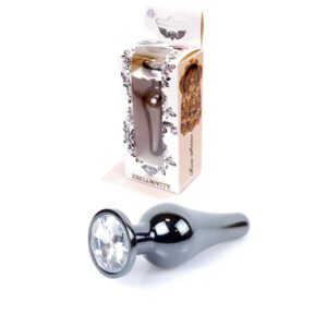 Plug Jewellery Dark Silver BUTT PLUG Clear