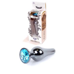Plug Jewellery Dark Silver BUTT PLUG Light Blue