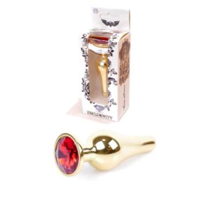 Plug Jewellery Gold BUTT PLUG Red