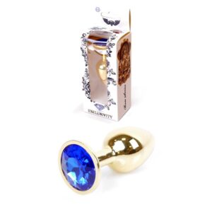 Plug Jewellery Gold PLUG Dark Blue