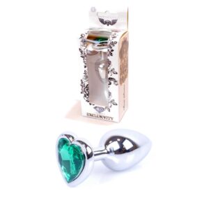 Plug Jewellery Silver Heart PLUG Green