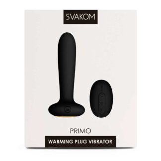 Plug analny Primo Black Svakom z podgrzewaną głowicą