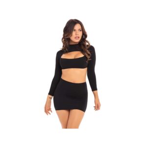 STOP   STARE 2PC SKIRT SET BLACK  M L