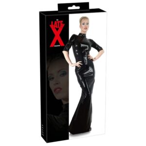 SUKIENKA LATEX DRESS BLACK 2XL