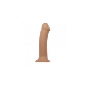 Silicone Bendable Dildo Double Density Caramel XL