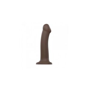 Silicone Bendable Dildo Double Density Chocolate L