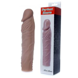 Stymulator Perfect Sleeve Mulatto  extends 4 cm