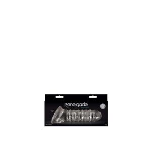 Stymulator RENEGADE RIBBED EXTENSION CLEAR