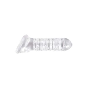 Stymulator RIBBED EXTENSION CLEAR