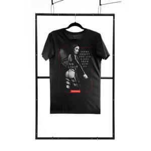 T shirt men black S regular