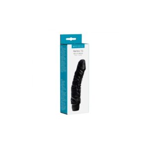 Wibrator 7 5 Inch Perfect Pleasures Curved Veined Rambo Vibe   Black  2AA