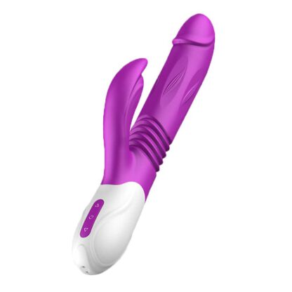 Wibrator Silicone Vibrator USB 10 Function Expander and Thrusting Function 139E508 1