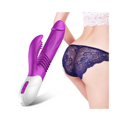 Wibrator Silicone Vibrator USB 10 Function Expander and Thrusting Function 139E508 2
